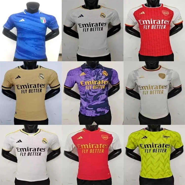 Football Jersey Selection — Real Madrid, Arsenal & Italy 2