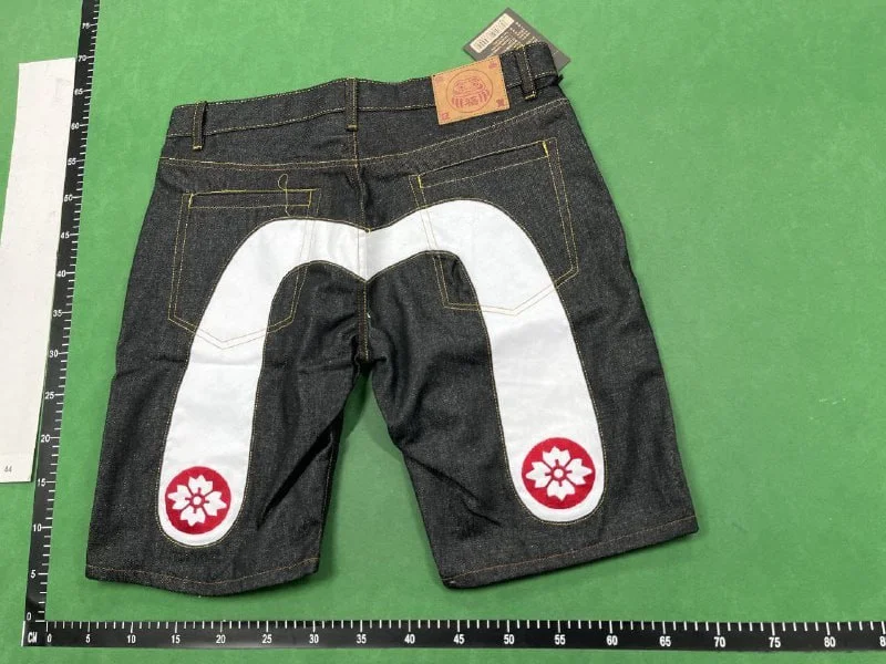 Printed Denim Shorts — #1127 4