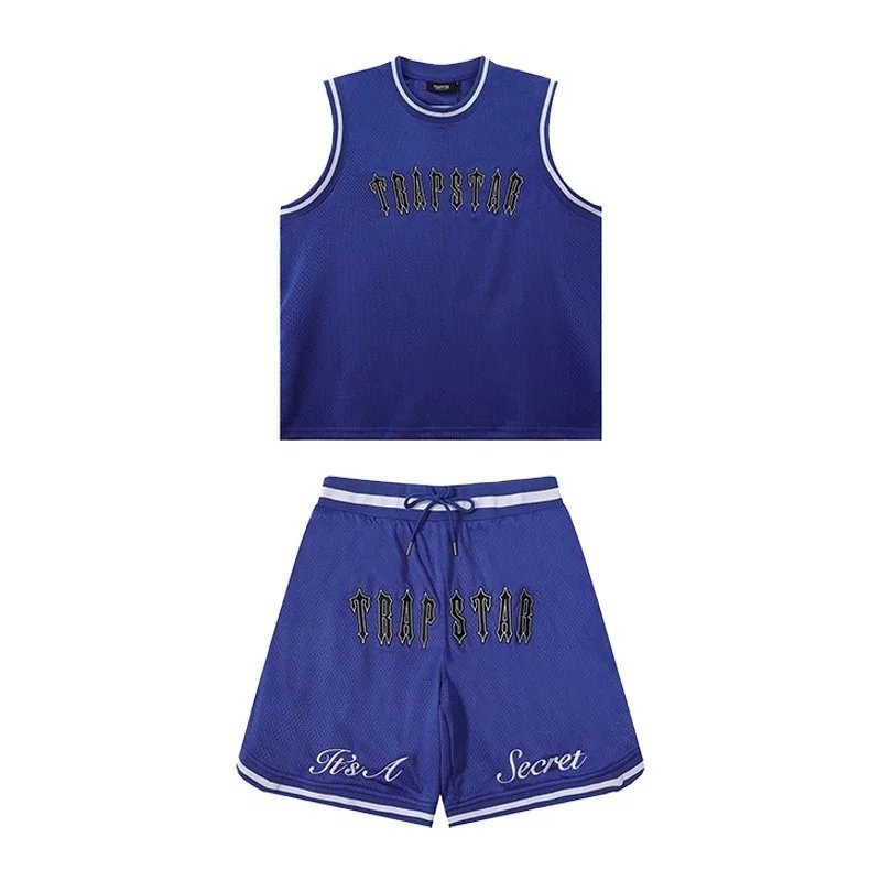 Mesh Short-Sleeve Embroidered T-Shirt & Shorts Set