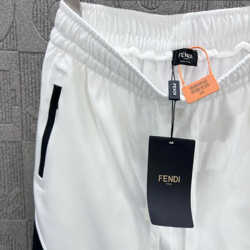 Unisex Cotton Letter-Graphic Panelled Shorts — FF 3