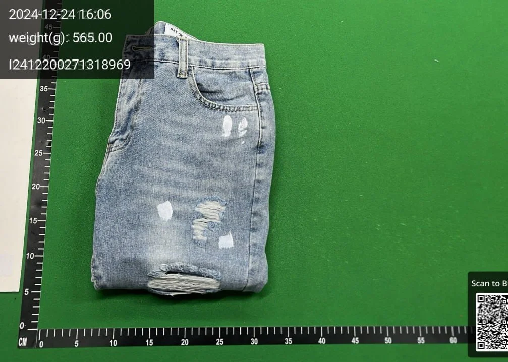 Washed Distressed Panelled Jeans — GD — #1272 5