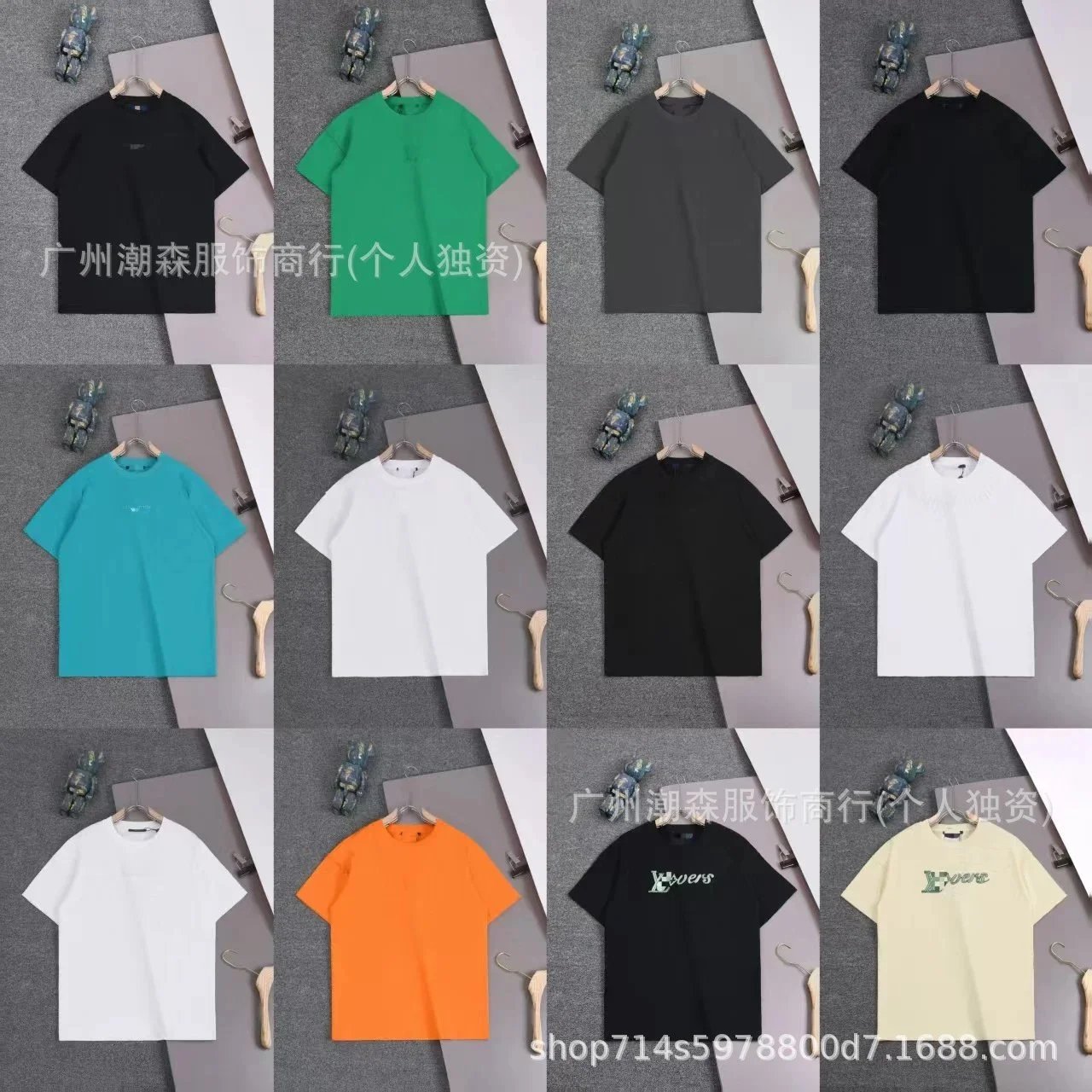Unisex Loose-Fit Crewneck Short-Sleeve Letter-Graphic T-Shirt