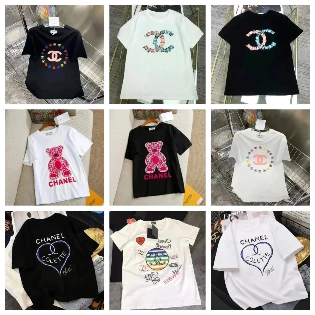 Loose-Fit Cotton Short-Sleeve Printed T-Shirt — XMT17
