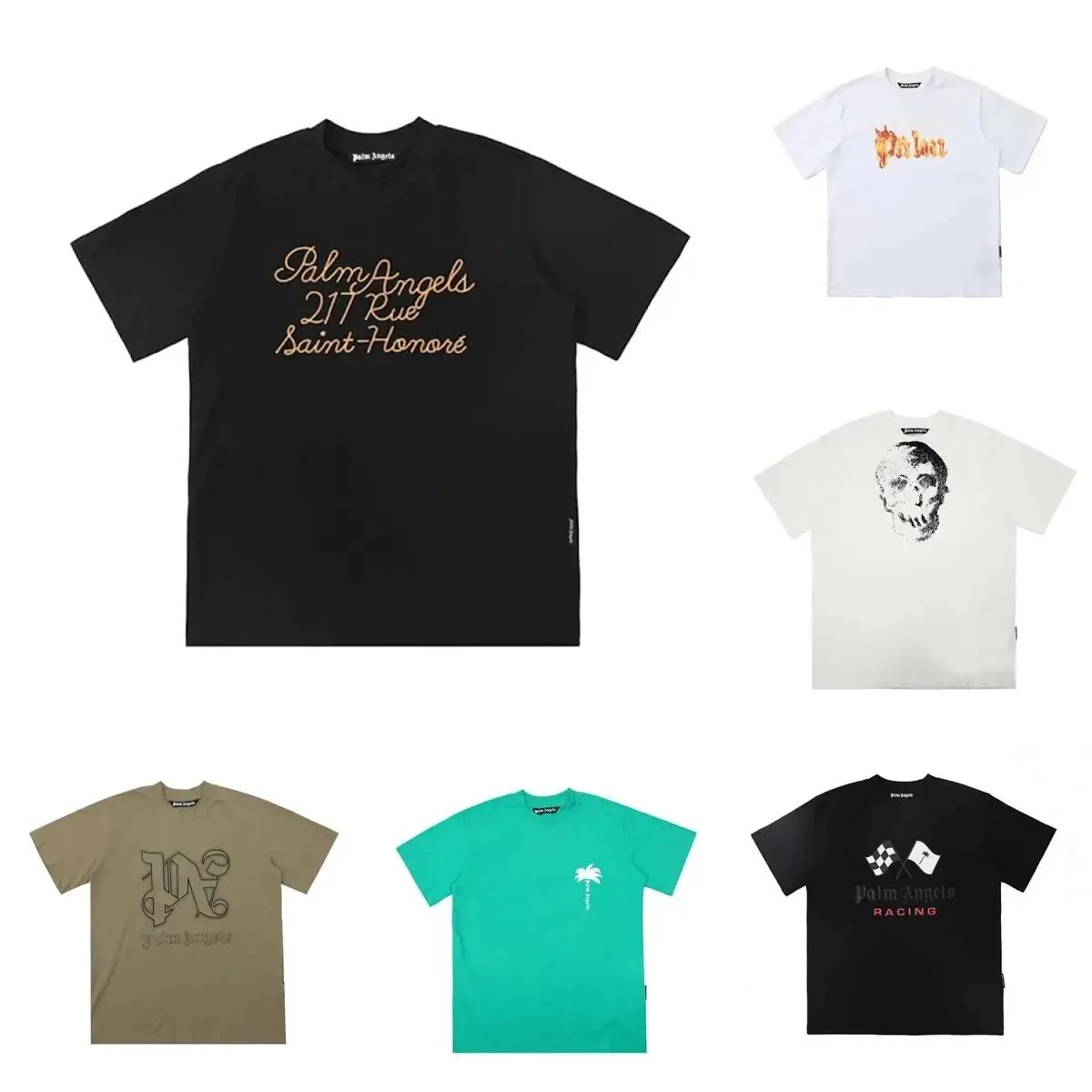 Short-Sleeve Letter-Graphic T-Shirt — #1387