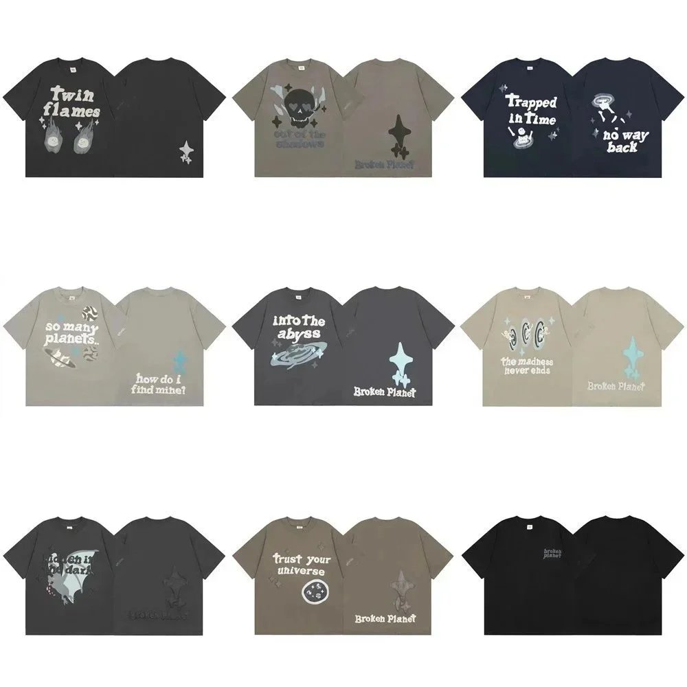 Collection of cartoon foam printed round neck short-sleeved T-Shirts — #1439