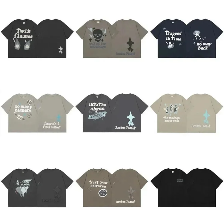 Collection of cartoon foam printed round neck short-sleeved T-Shirts — #144 2