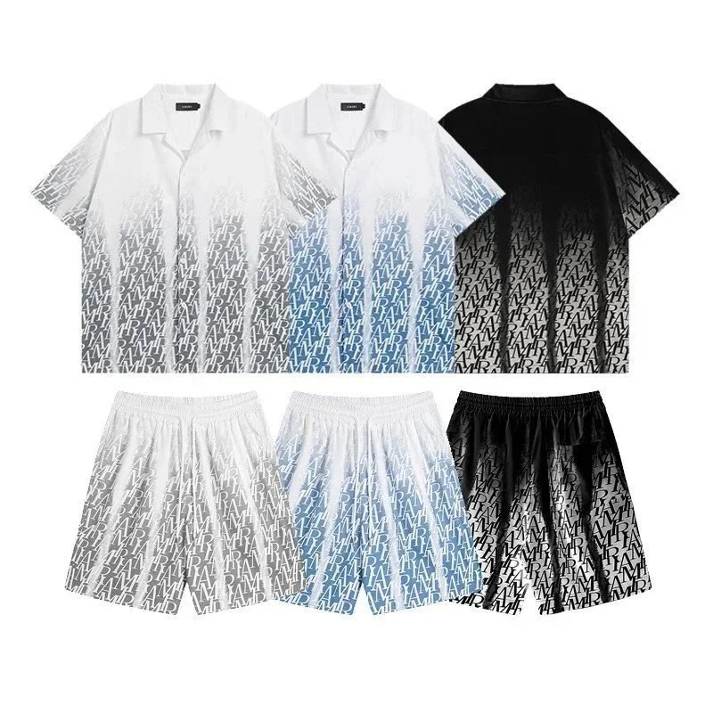 Unisex Loose-Fit Plus-Size Short-Sleeve Letter-Graphic T-Shirt & Shorts Set