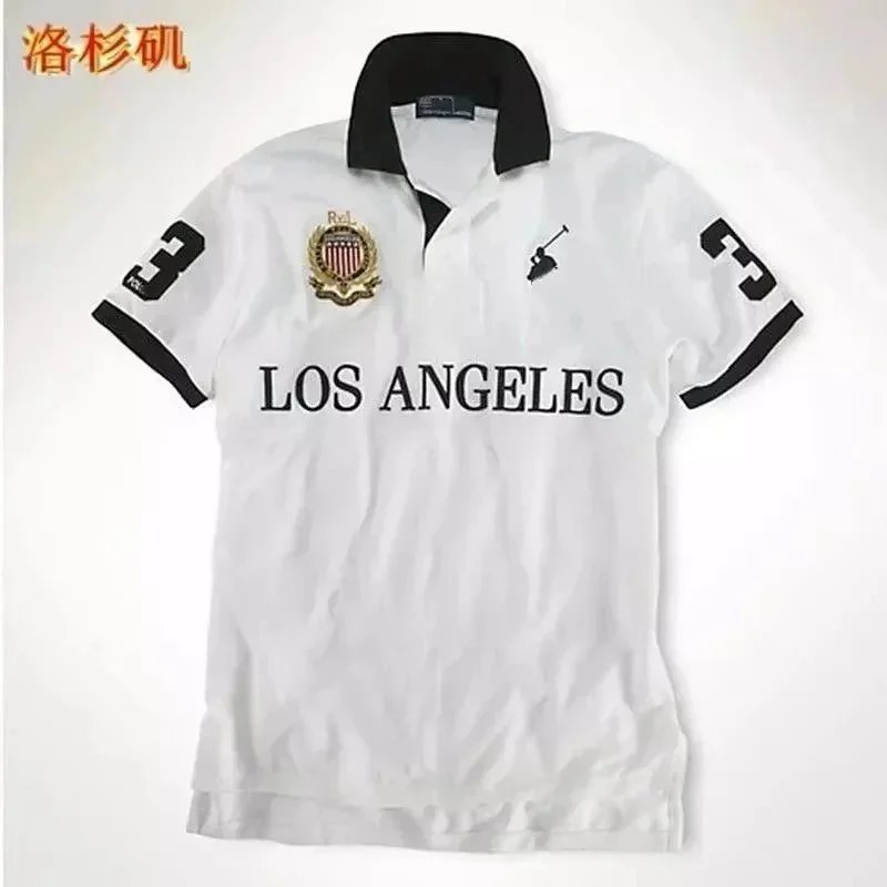 Men's Loose-Fit Cotton Collared Short-Sleeve T-Shirt