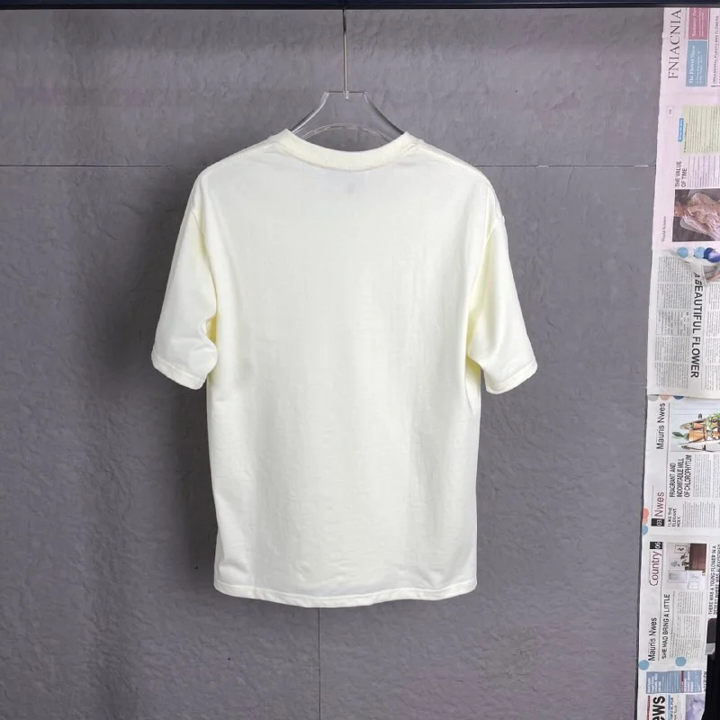 Unisex Loose-Fit Cotton Crewneck Short-Sleeve T-Shirt — #1477 3