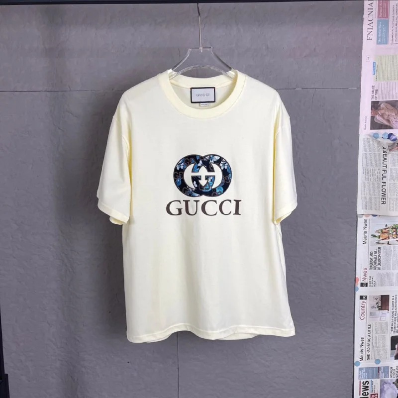 Unisex Loose-Fit Cotton Crewneck Short-Sleeve T-Shirt — #1477 4