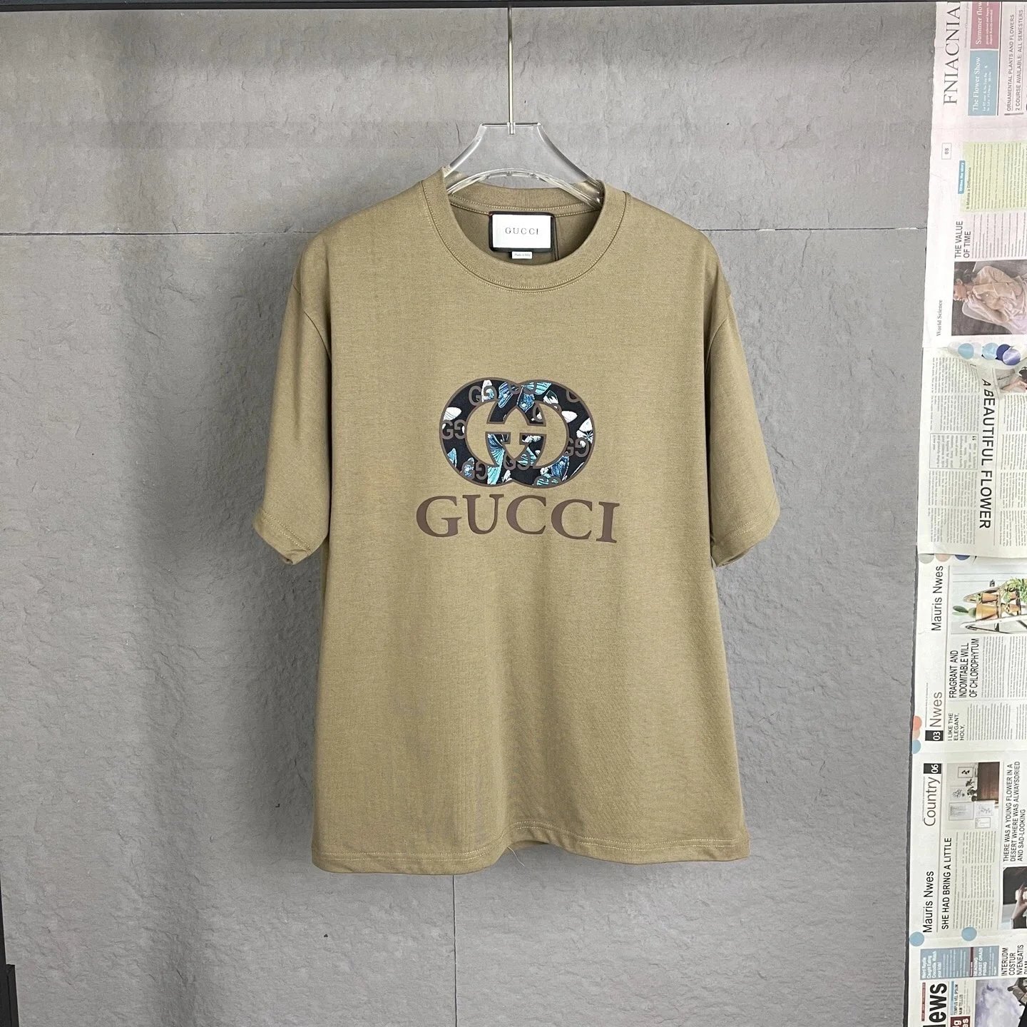 Unisex Loose-Fit Cotton Crewneck Short-Sleeve T-Shirt — #1477