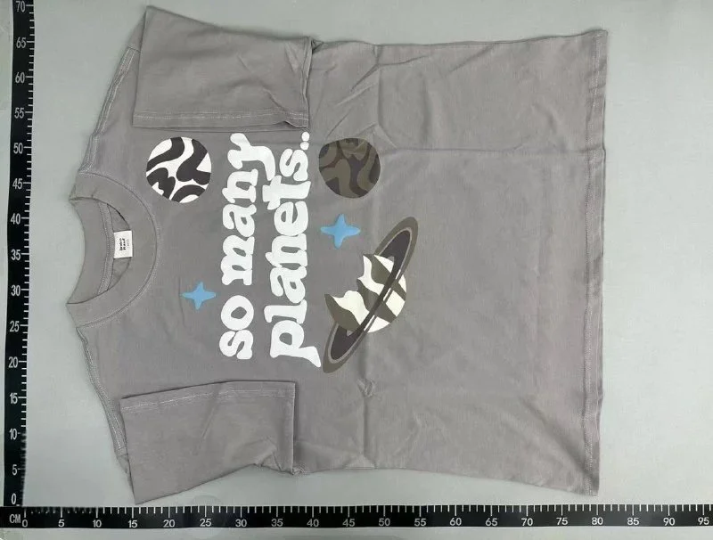 Crewneck Short-Sleeve Printed T-Shirt — #1482 3