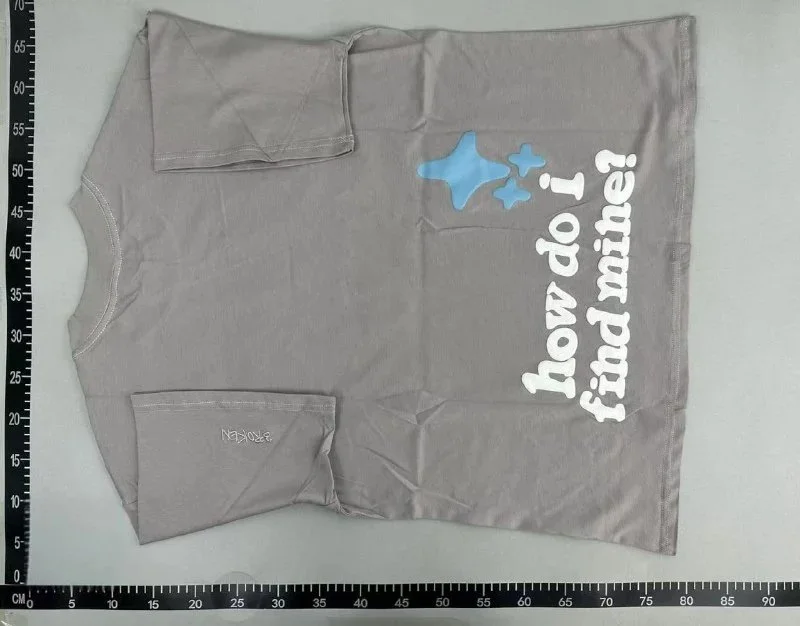 Crewneck Short-Sleeve Printed T-Shirt — #1482 4
