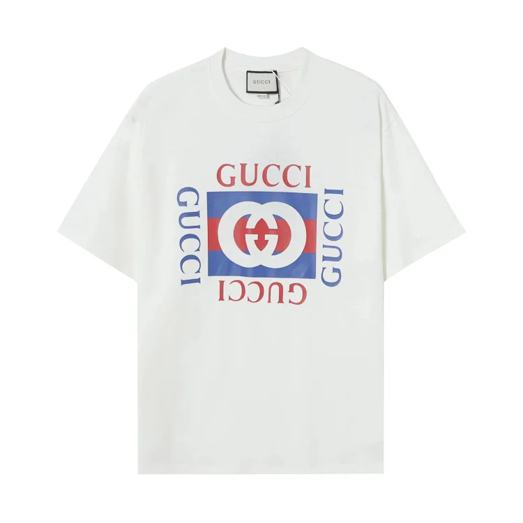 Unisex Loose-Fit Cotton Crewneck Short-Sleeve T-Shirt — #1514 2