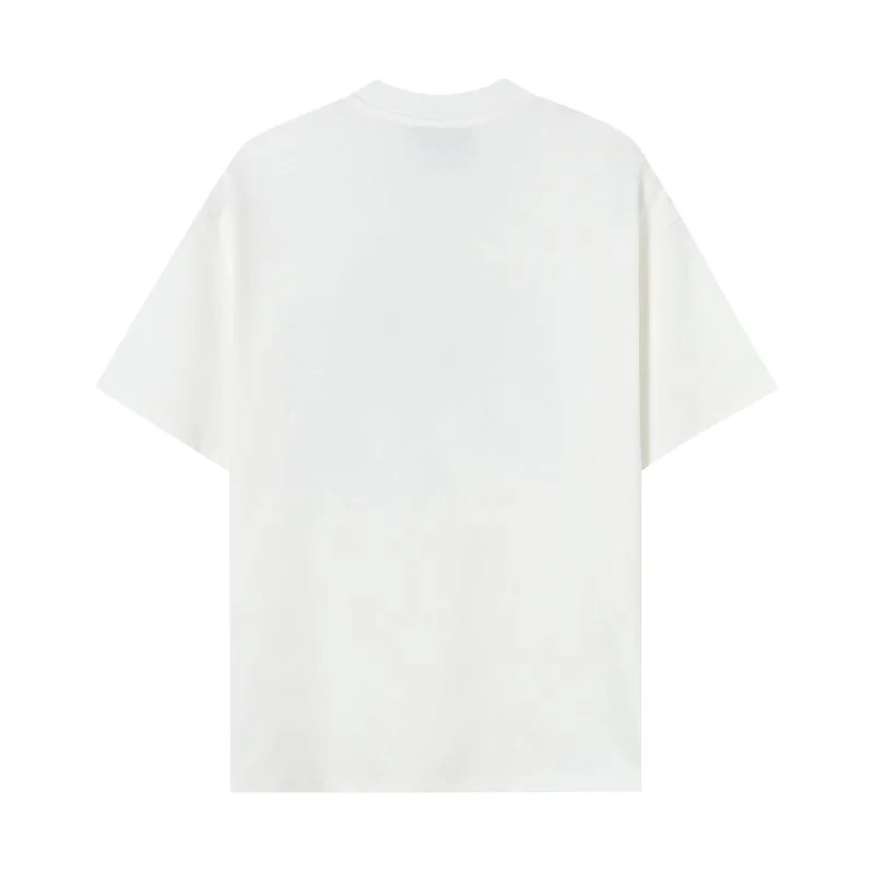 Unisex Loose-Fit Cotton Crewneck Short-Sleeve T-Shirt — #1514 5