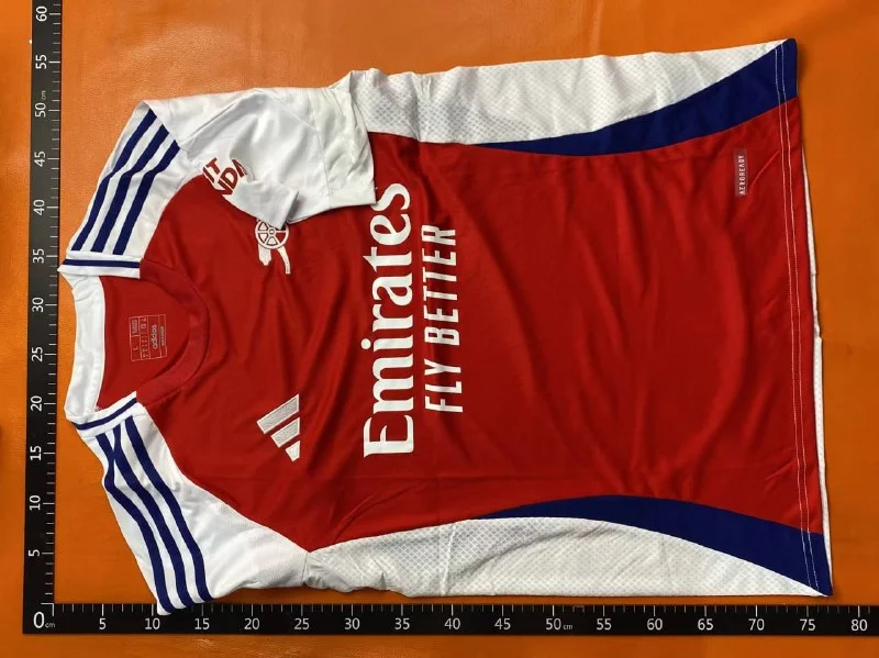Arsenal 2024/25-Style Home Football Jersey — Red & White 6