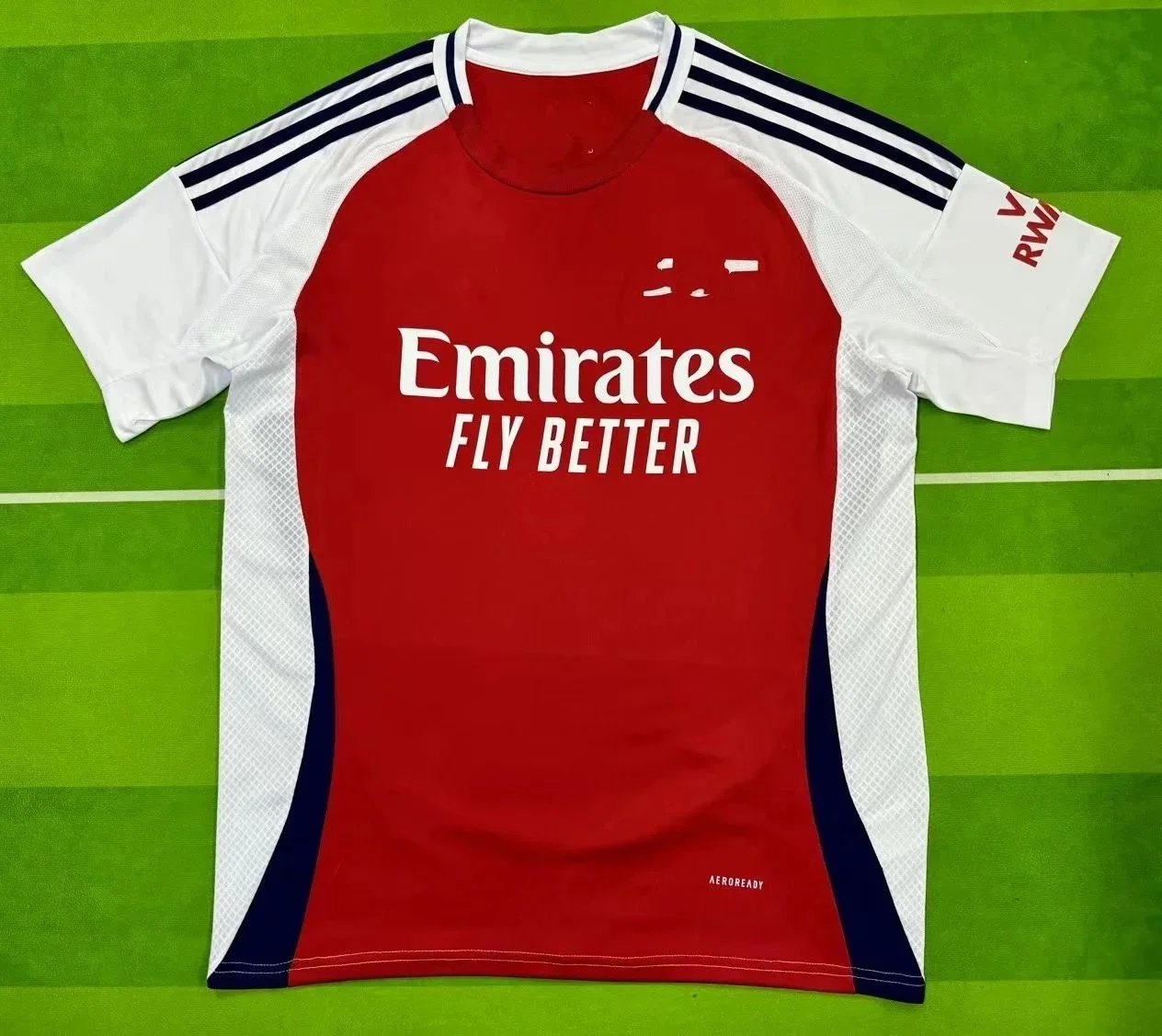 Arsenal 2024/25-Style Home Football Jersey — Red & White