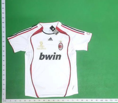 Classic retro player fans Serie A 0607AC Milanazio football sportswear — #1583 6