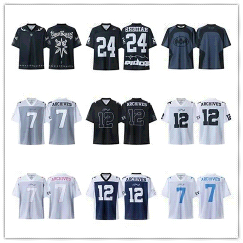 Graphic Number Mesh Jersey — Black, White & Grey Variants