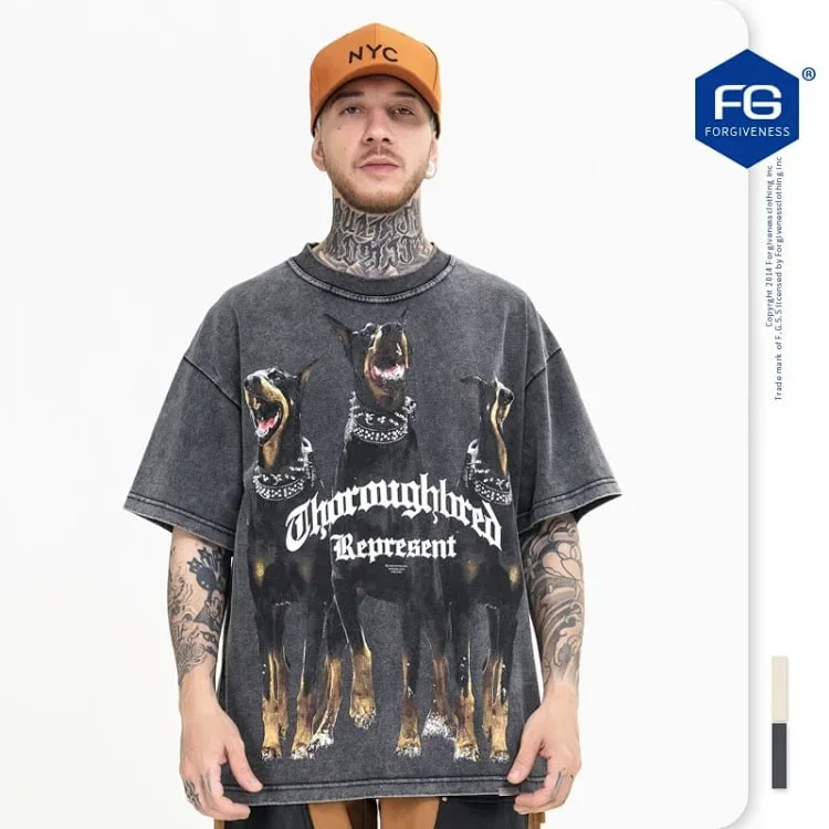 Vint*ge Represent Dog T — T-Shirt — #1680 4