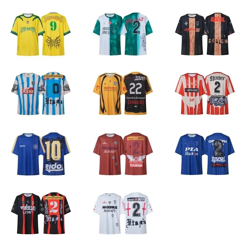 Loose-Fit Mesh Short-Sleeve Football Jersey