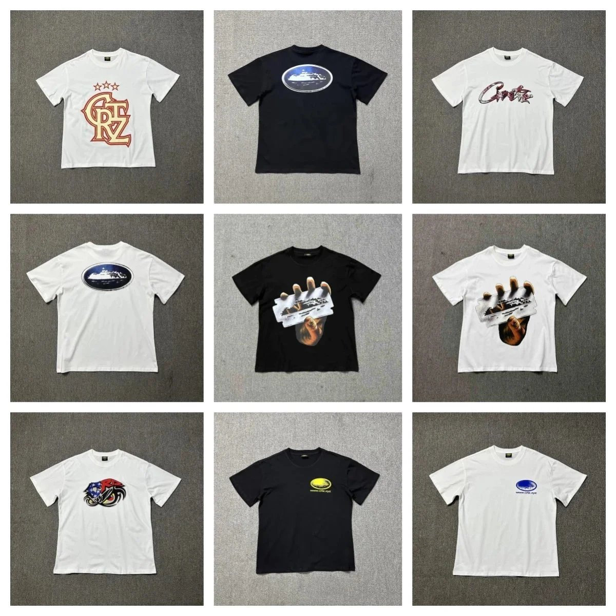 Loose-Fit Crewneck Short-Sleeve Letter-Graphic T-Shirt — UF-1