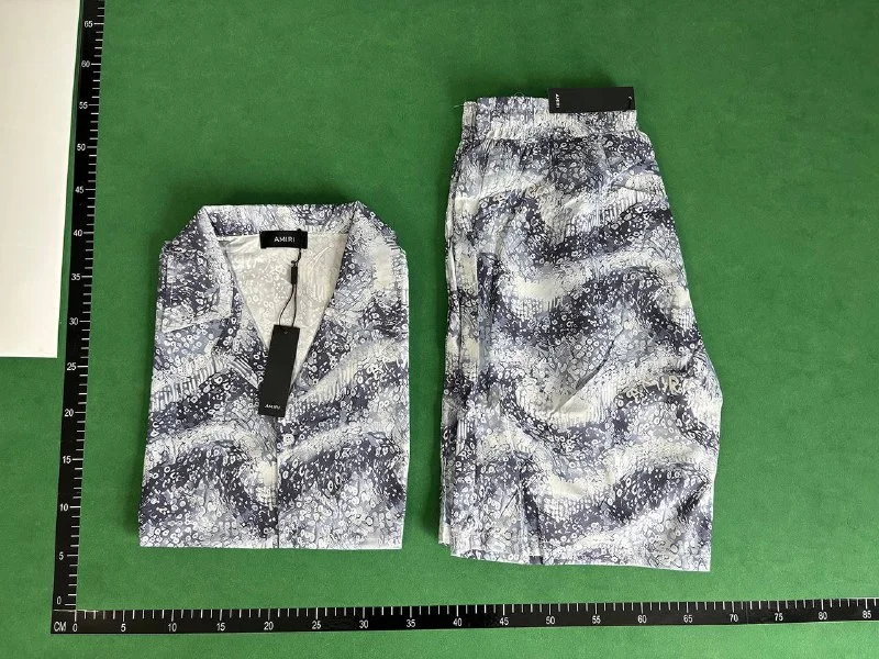 PCF- all-over large size loose short-sleeved shirts for men and women summer shorts suits summer clothes 3