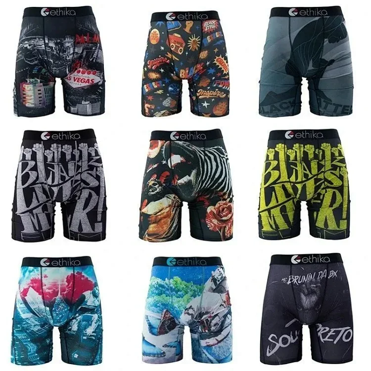 Men's Plus-Size Printed Boxer Briefs — SQ002 / HB 2