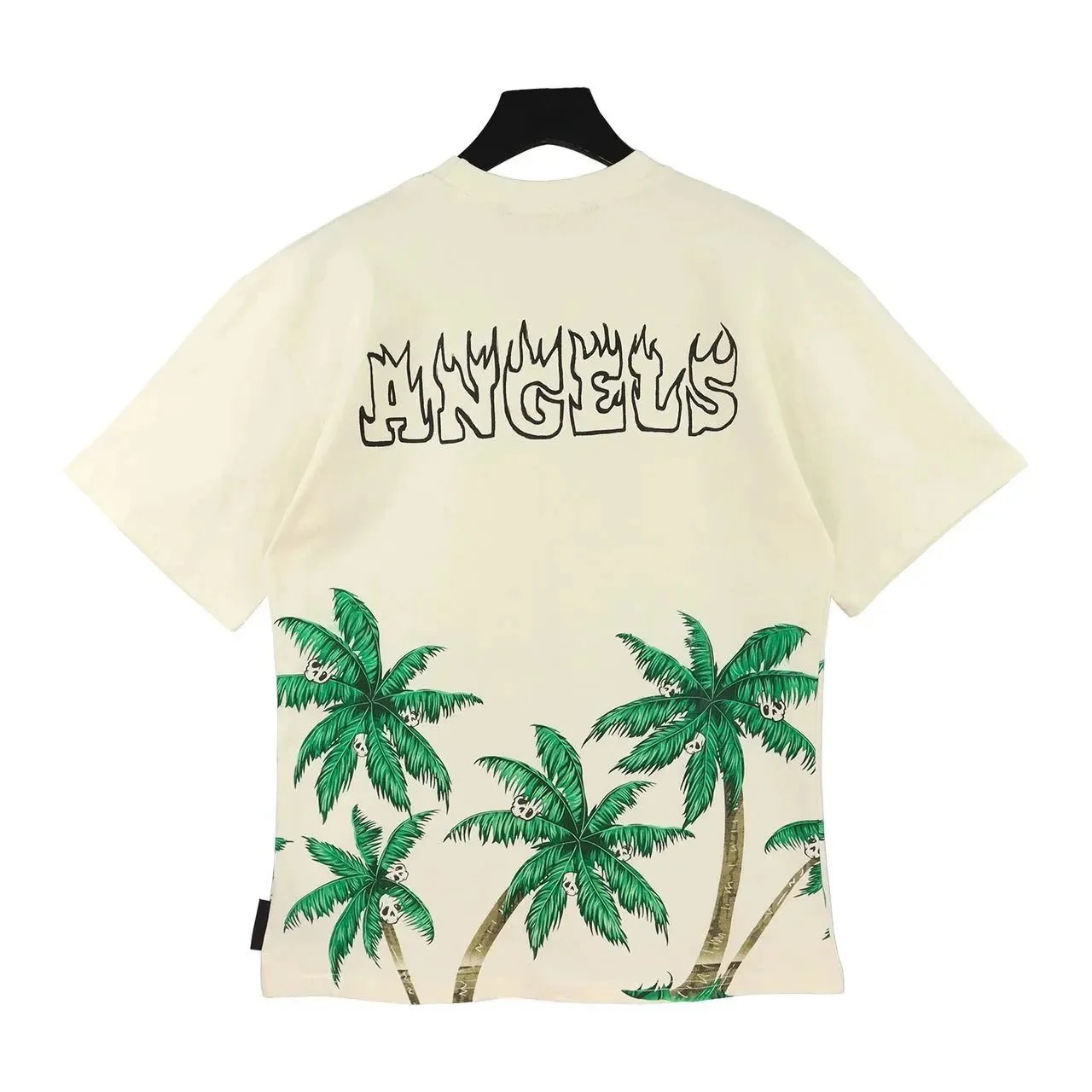 Crewneck Short-Sleeve Printed Letter-Graphic Puff-Print T-Shirt — XB001 / polm