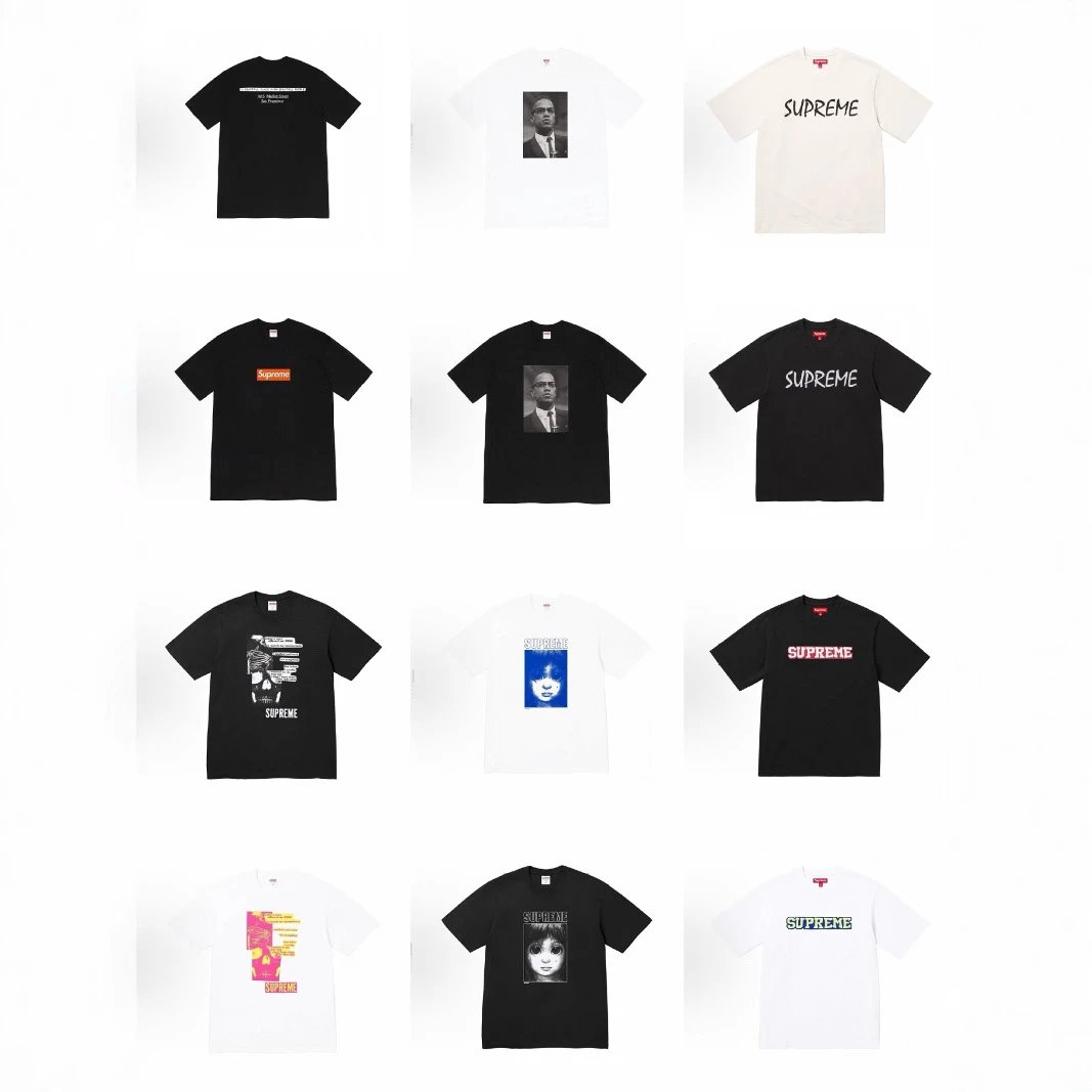 Unisex Crewneck Short-Sleeve Printed T-Shirt — RF.25 / Supreme