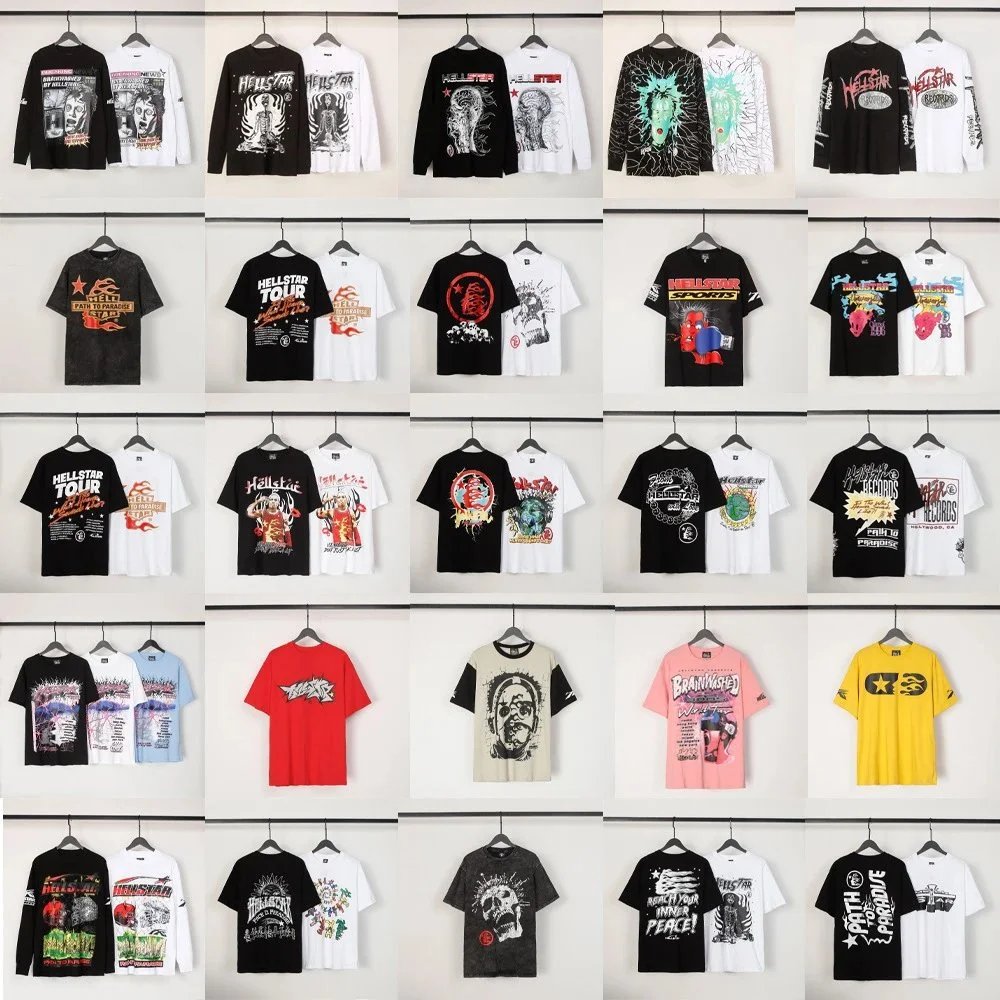 Unisex Loose-Fit Crewneck Short-Sleeve Printed T-Shirt — #1986