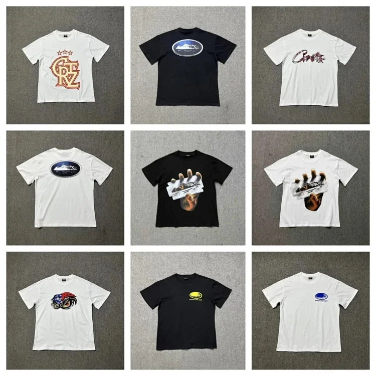 Loose-Fit Crewneck Short-Sleeve Letter-Graphic T-Shirt — GF-1 — #2004 2