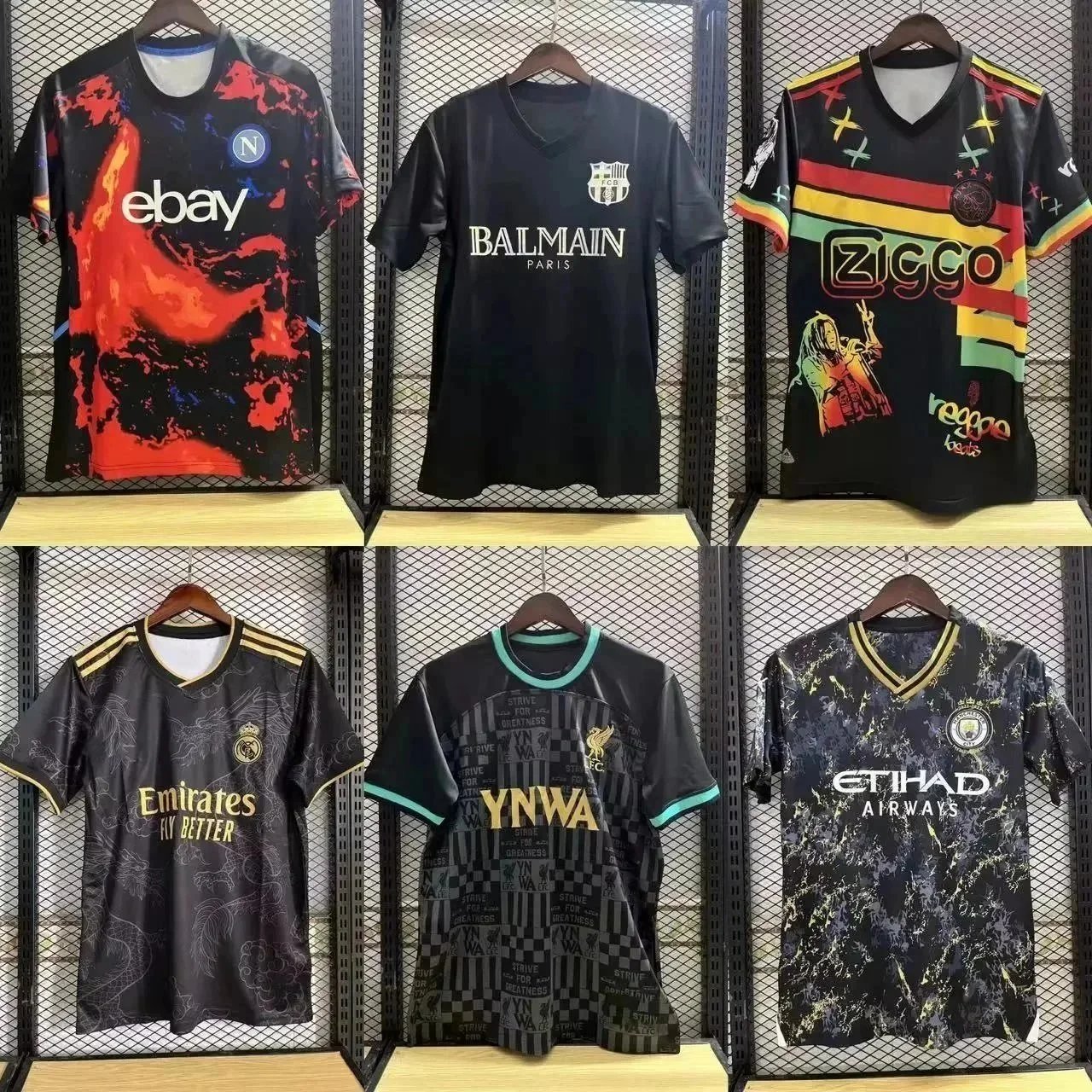 MX18-Real Madrid Barcelona Manchester City Liverpool Napoli Ajax Italy Jersey Special Edition — #214