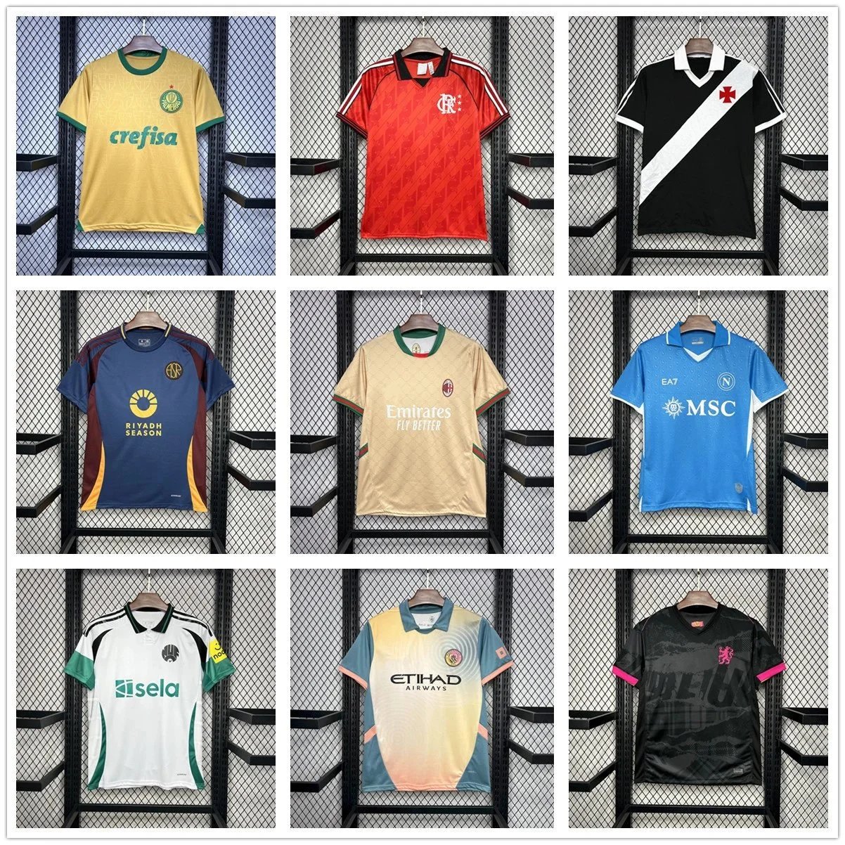 Club Football Shirt Selection — Flamengo, Napoli & More