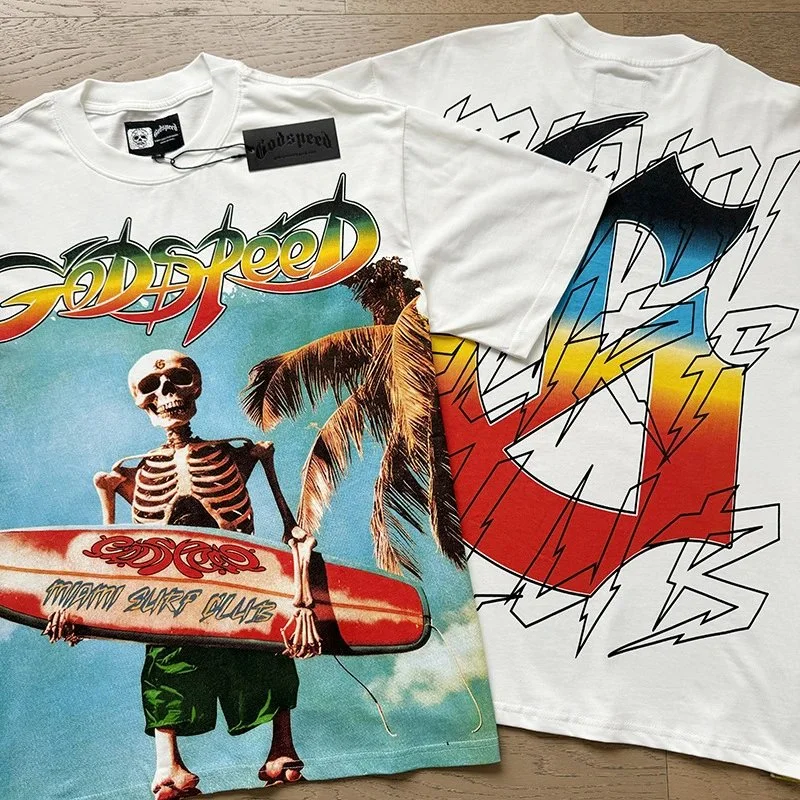 Retro printed cotton Short-Sleeve Top 1 4