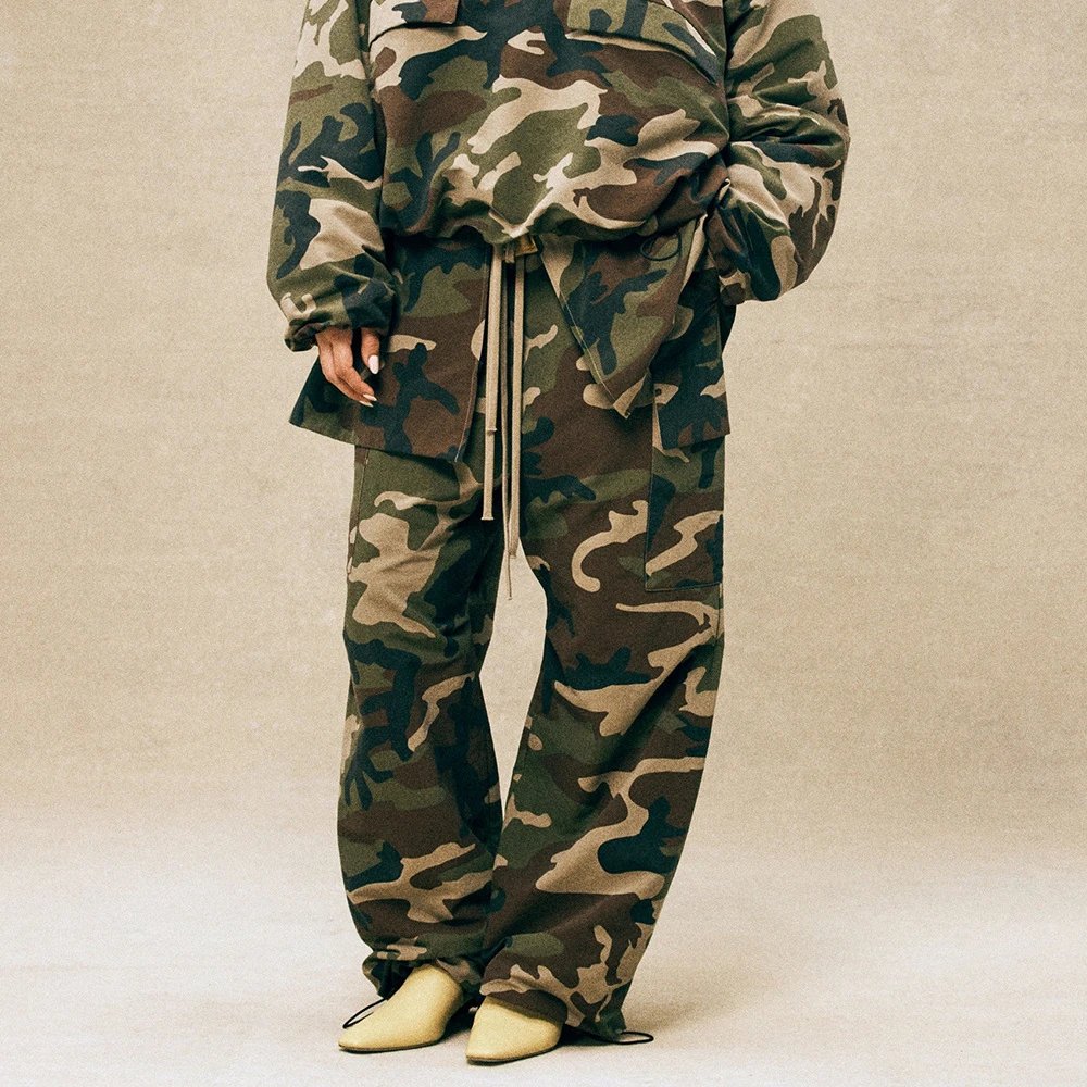 Unisex Loose-Fit Camo Cargo Pants — Ch.24FW / FOG