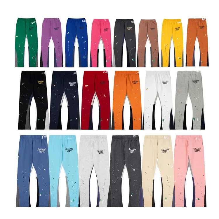 Cotton Printed Graffiti-Print Panelled Sweatpants — GAL*LERYDEPT / m-03 2