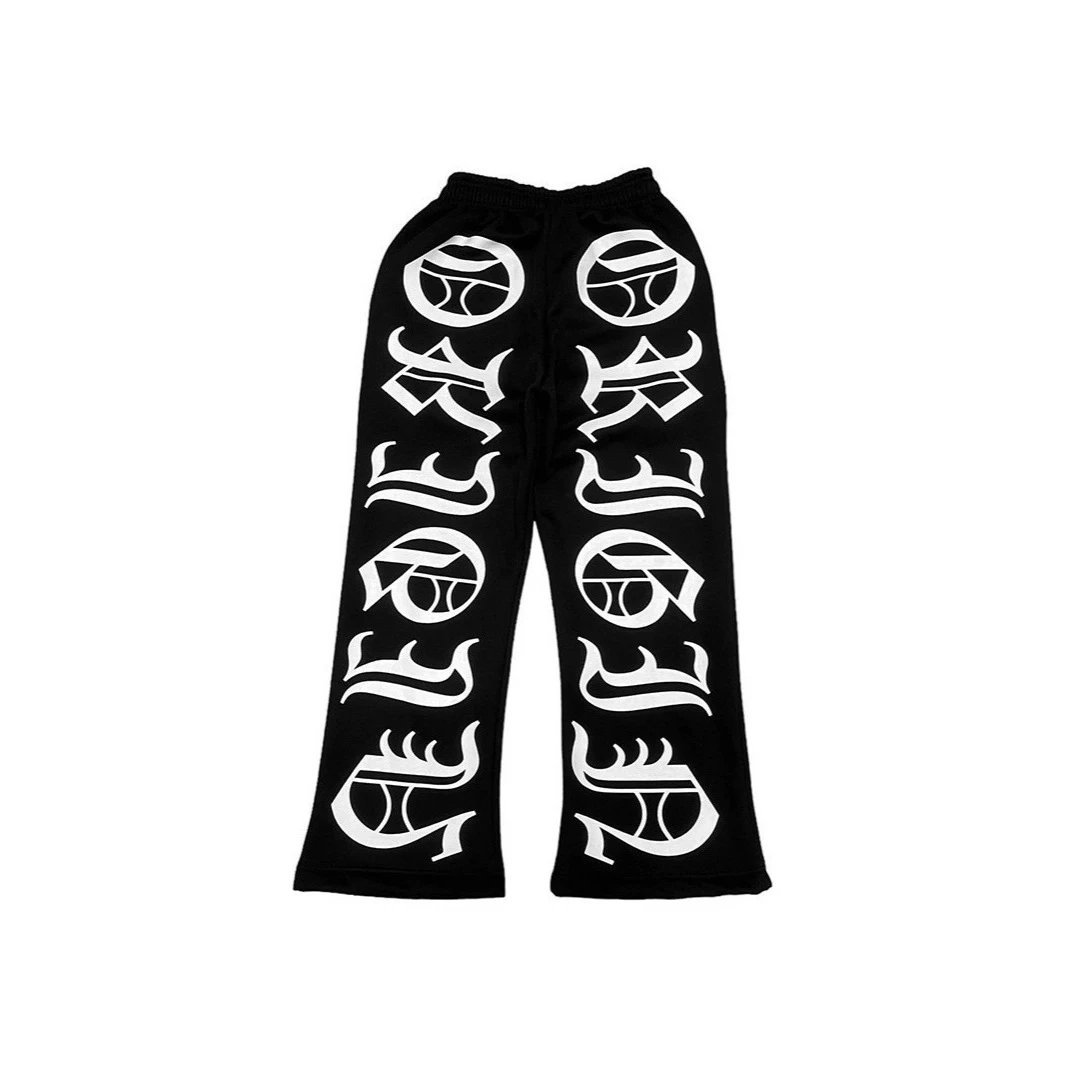 Unisex Loose-Fit Hooded Printed Letter-Graphic Sweatshirt — Y2K