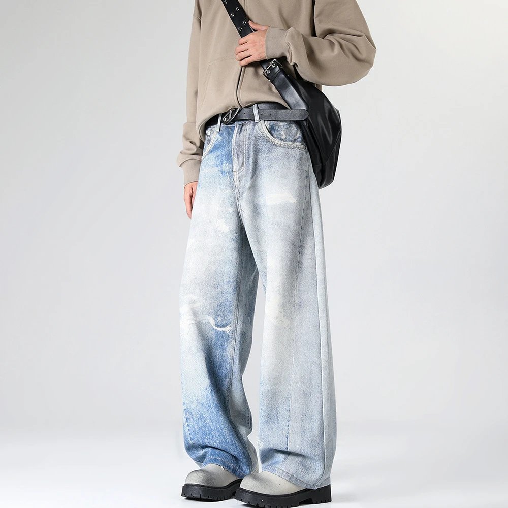 Loose-Fit Washed Pants — JS.pants / jeans