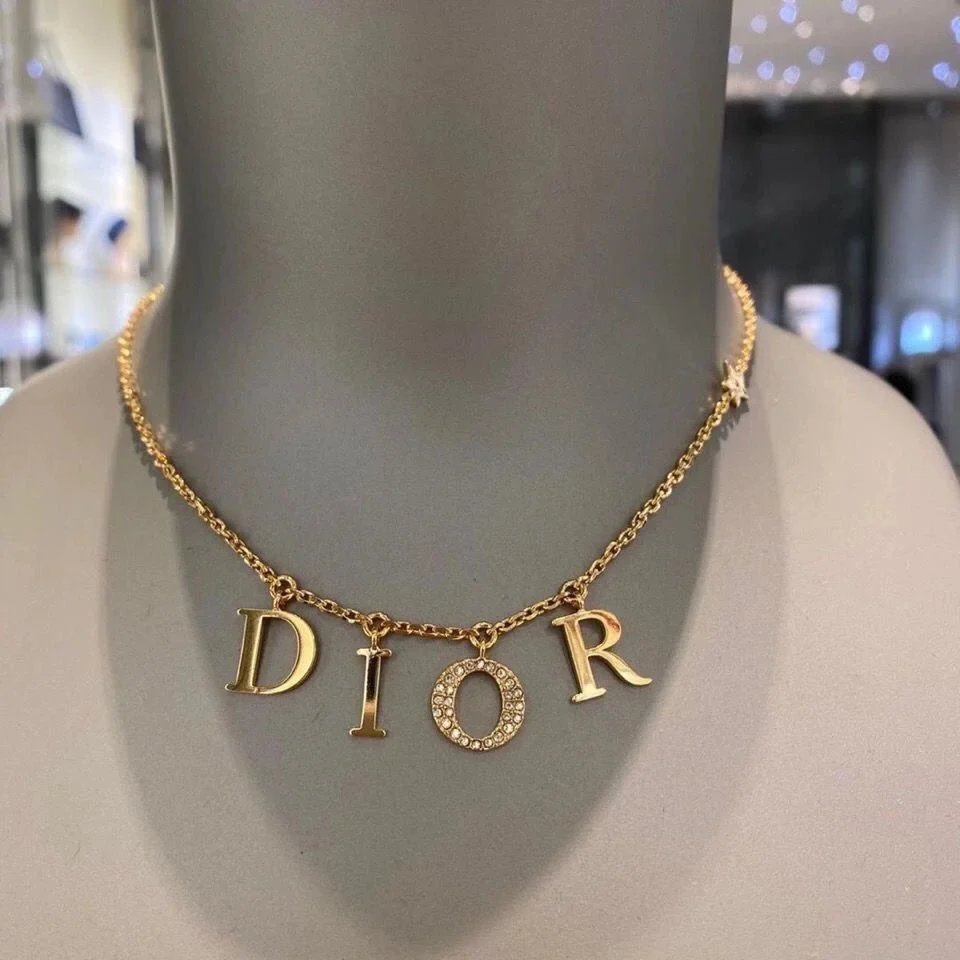 Letter-Graphic Necklace — #2598