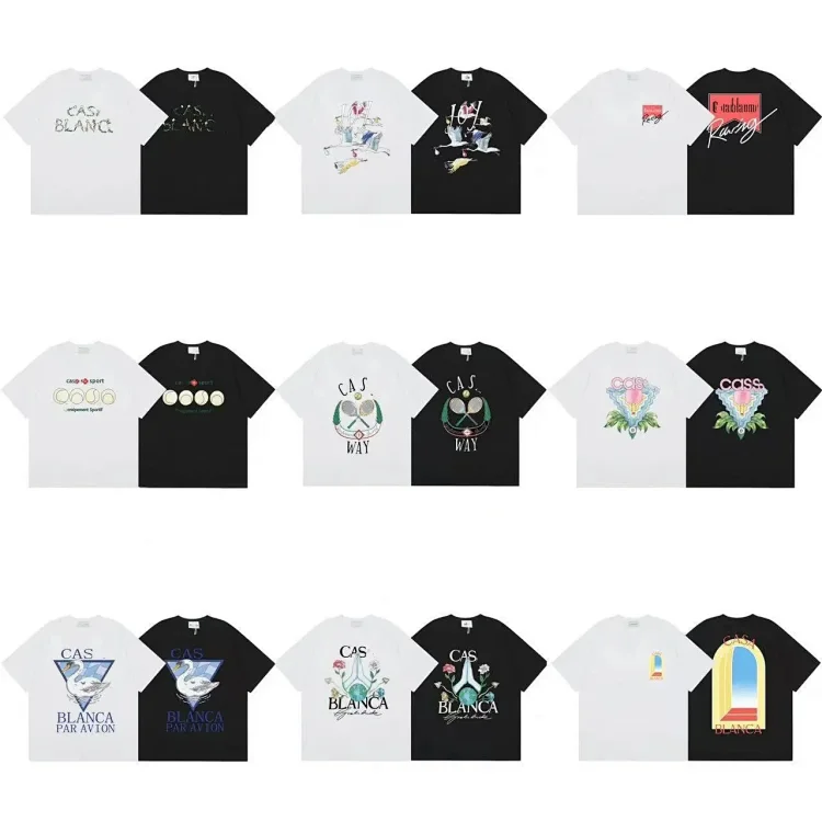 Spring and summer new style painted printed short-sleeved men’s and women’s T-Shirts-CY 2