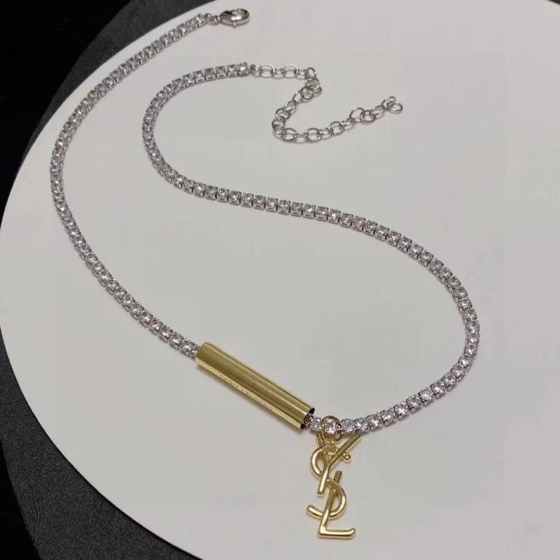 Letter-Graphic Necklace — #2752 4