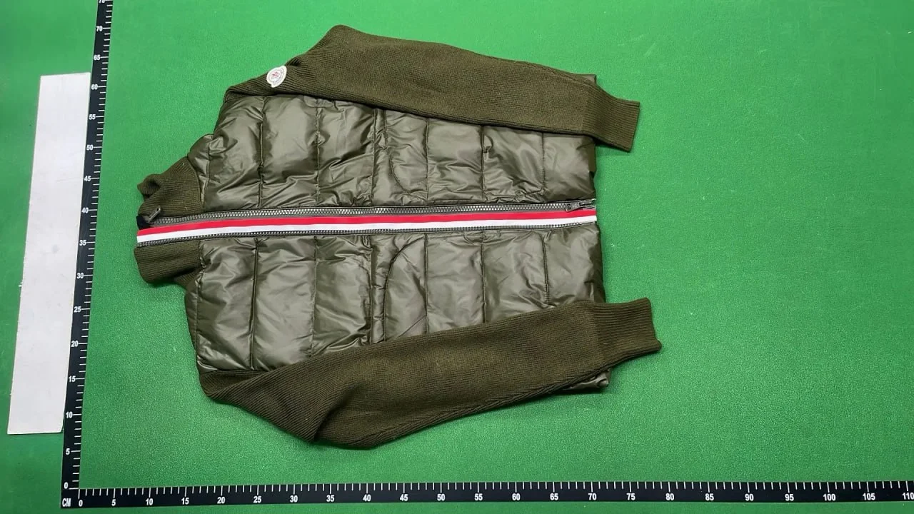 Knitted Panelled Padded Jacket 3