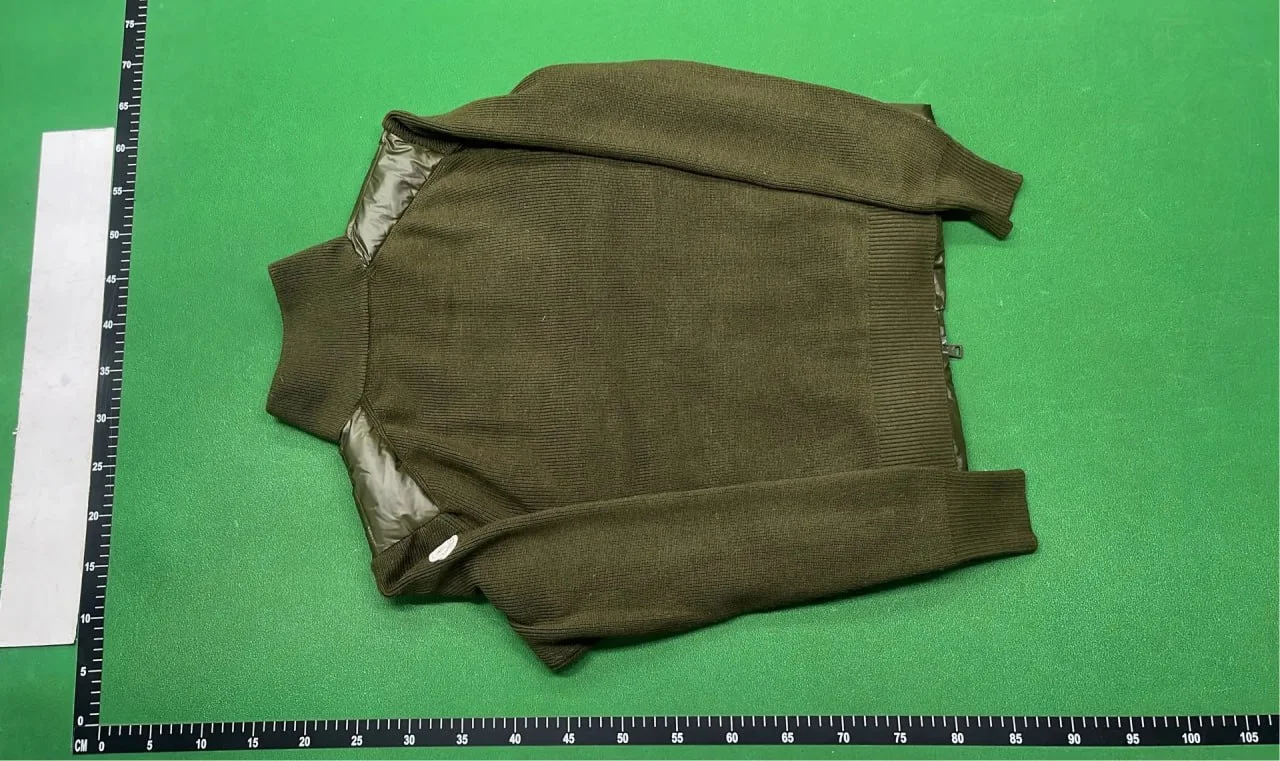Knitted Panelled Padded Jacket 4