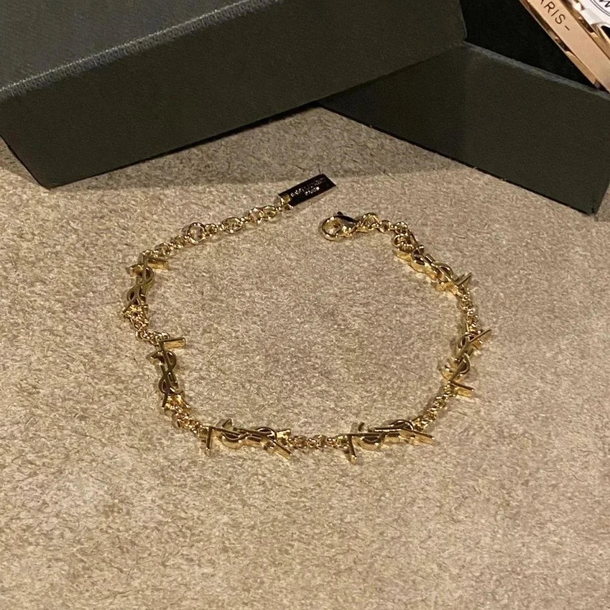 Letter-Graphic Bracelet — ins — #2882