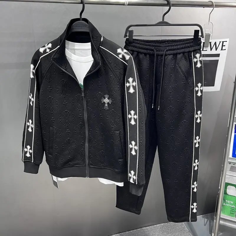 Men's Zip-Up Long-Sleeve Sweatshirt Set