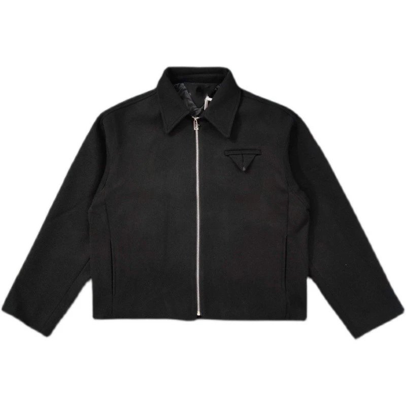 RF.B cotton-wool short zip-up jacket