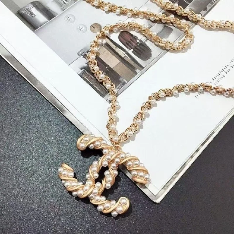 Letter-Graphic Necklace — #3159 3