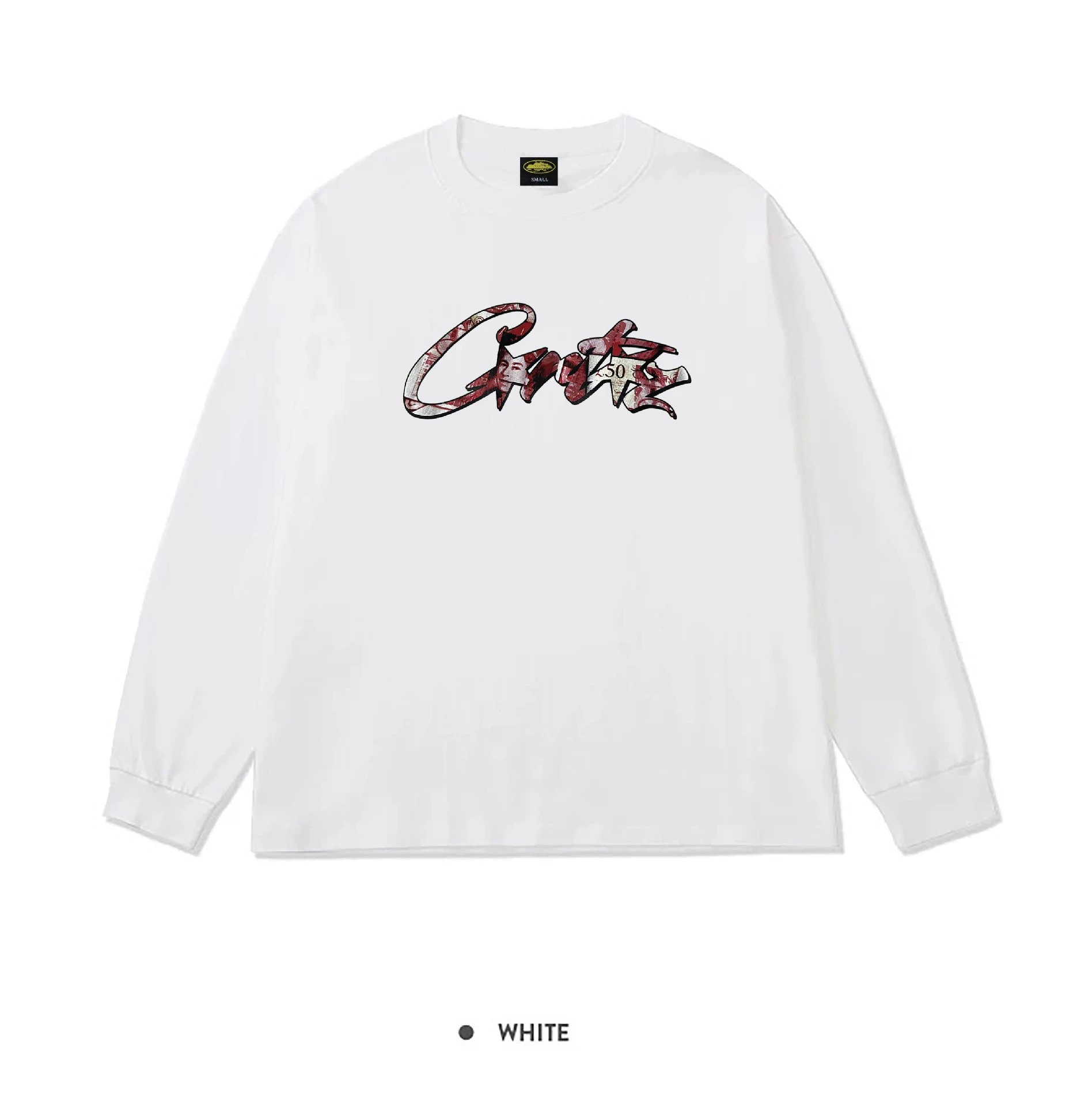American retro street round neck sweatshirt