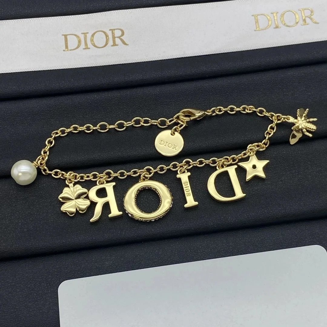 Letter-Graphic Bracelet — CD / cd — #3189